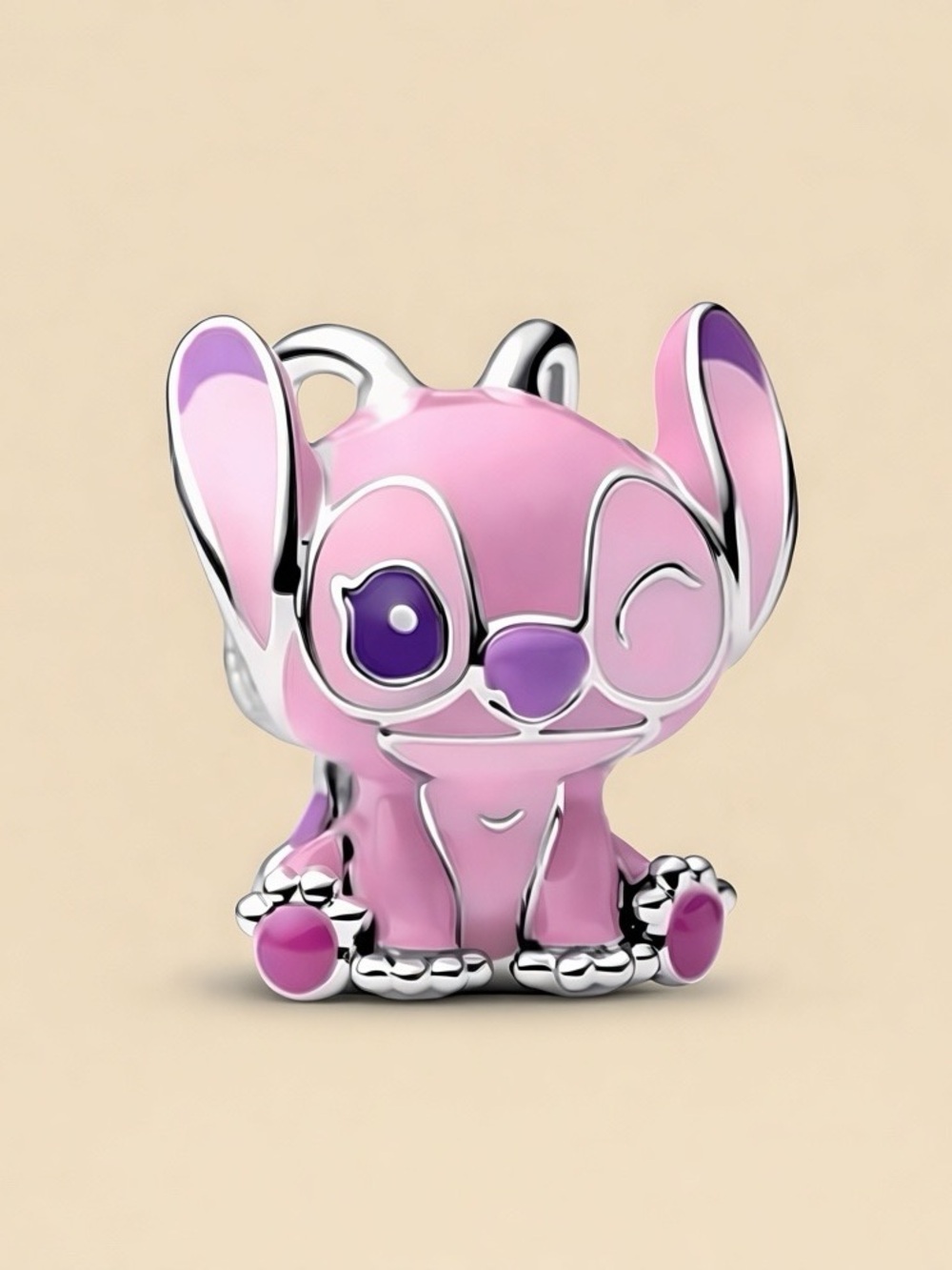 Pink Cute Stitch Character Charm for Kids